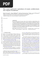 The Cosmic Spiderweb: Equivalence of Cosmic, Architectural, and Origami Tessellations