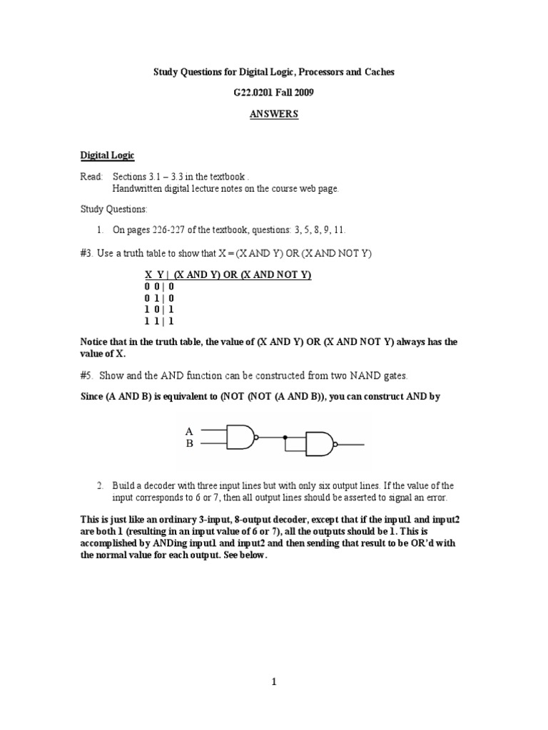 GATE Digital Logic Question Paper PDF | PDF | Cpu Cache | Central ...