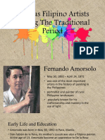 Famous Filipino Artists During The Traditional Period