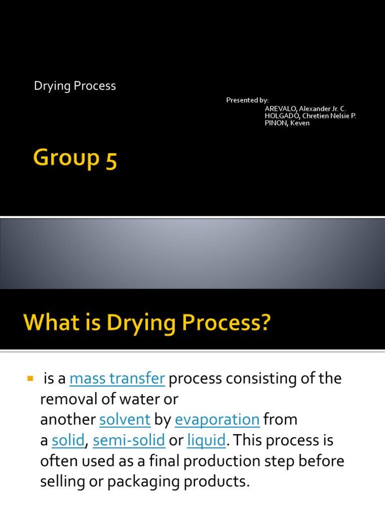 Drying Process Ppt. Amen | PDF | Clothes Dryer | Humidity