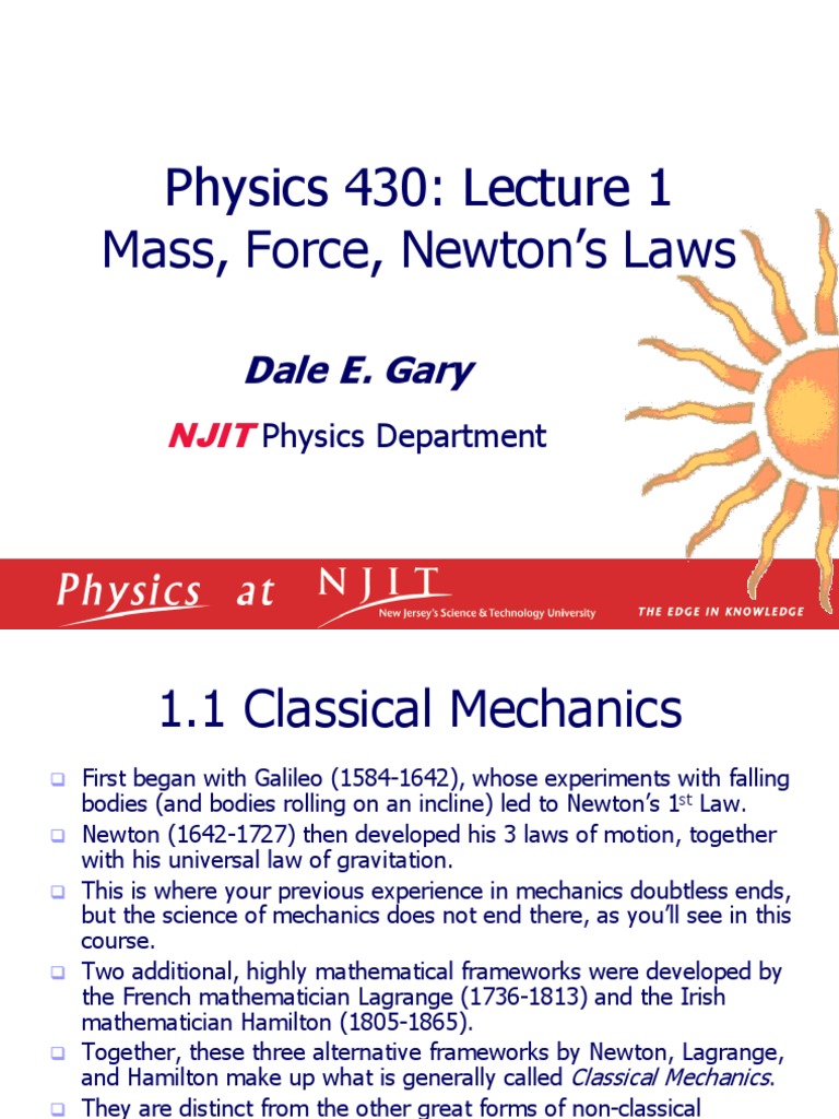 Advanced Classical Mechanics | PDF | Force | Mechanics