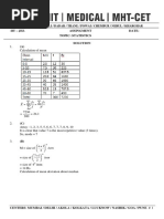 Iit - Jee Assingment Date: Topic: Statistics Solution (A) : 1. Calculation of Mean