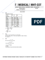 Iit - Jee Assingment Date: Topic: Statistics Solution (A) : 1. Calculation of Mean