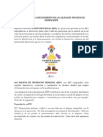 Aseguramiento calidad procesos panificación EPI control medio ambiente limpieza