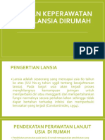 Asuhan Keperawatan Pada Lansia Dirumah