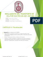 Fiscalización del transporte de HCs por ductos