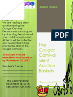 Parent Letter - Cougar Carnival Silent Auction Baskets 2018