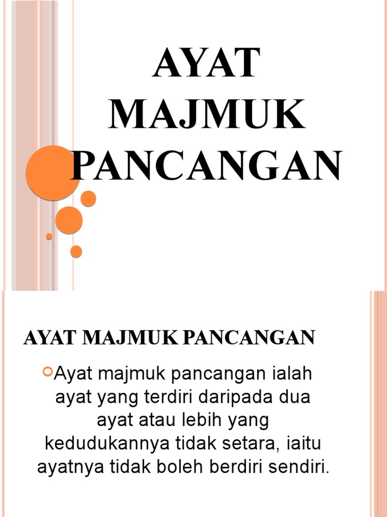 Ayat Majmuk Pancangan Pdf