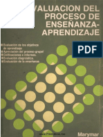 Evaluación Del Proceso de Enseñanza-Aprendizaje