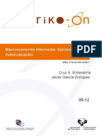 Macroeconomía Intermedia: Ejercicios de Autoevaluación: Cruz A. Echevarría Javier García Enríquez