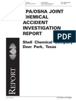 Accident Investigation Report - Shell Chemical Company, Deer Park, Texas