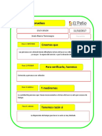 Formato Tarjeta de Prueba y Aprendizaje