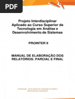 PROINTER II TADS_Manual de Elaboração e Ficha Descritiva