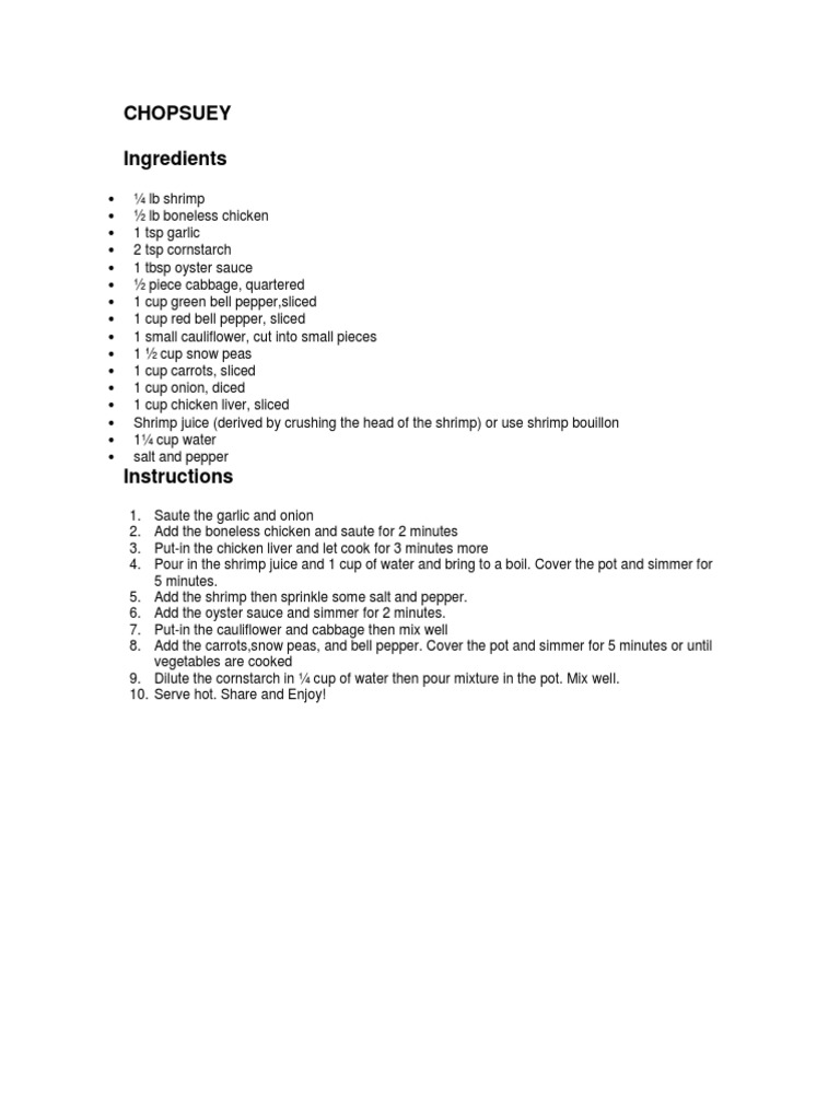 Chopsuey Ingredients PDF
