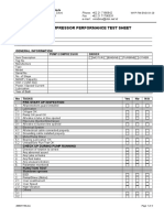 Pump Compressor Test Sheet