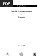 State of the Environment Assessment for Uttaranchal Inception Report