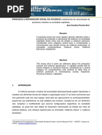 Producao e Reproducao Social Da Violencia