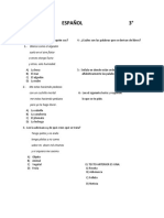 Examen Espa. 3°