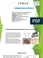 Medidores de Fluidos y Velocidad