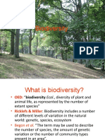 Biodiversity Value and Economic Benefits