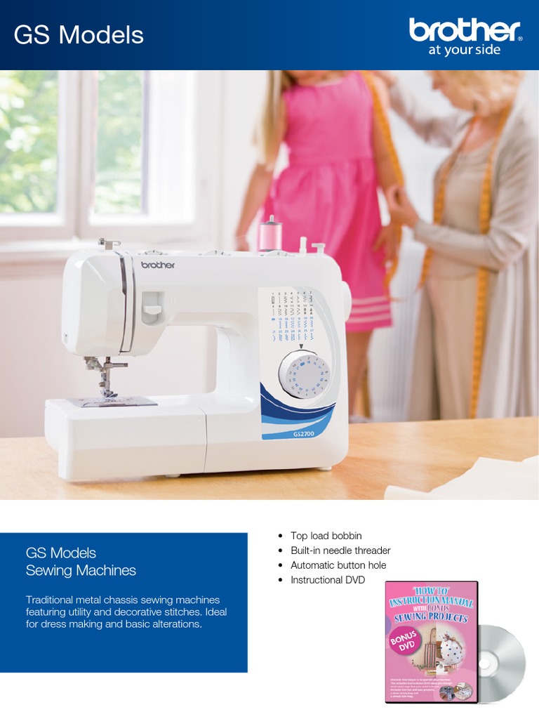 GS2700 Brochure Sewing Machine Textile Arts