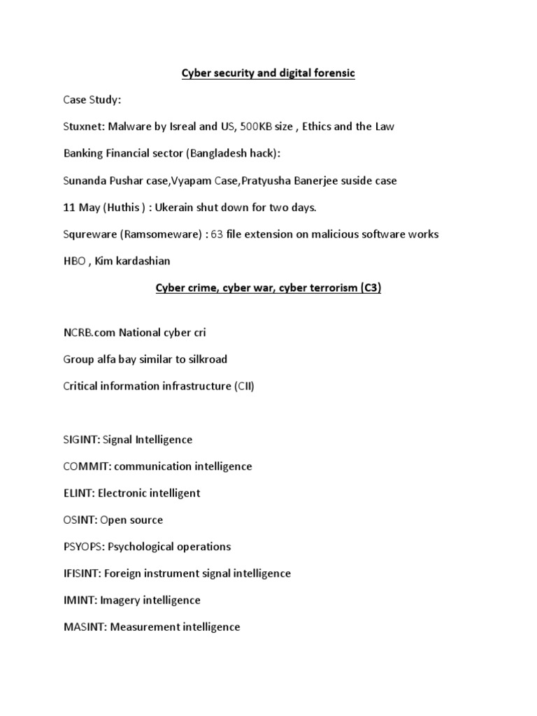 Cyber Security and Digital Forensic | PDF | Computer Forensics