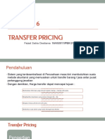 Transfer Pricing: Faizal Satria Desitama 16/402011/PEK/21546