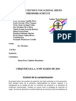 Control de La Contaminación Marco Teorico