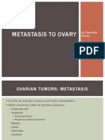 Metastasis To Ovary: by Danielle Foster