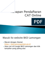 Tahapan Pendaftaran CAT Online