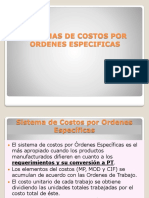 Sistemas de Costos Por Ordenes Especificas