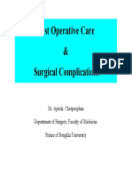 General Consideration of Post Op Care and Complication PDF