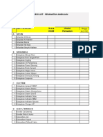 CHECK LIST Pemeliharaan Kendaraan Ambulance