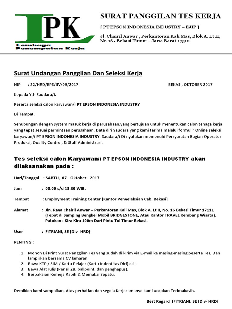 Loker Pt Epson Cikarang 2021 Info Lowongan Kerja Gratis
