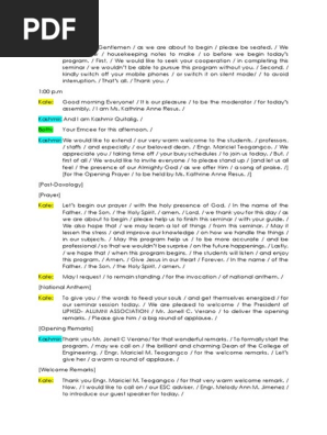 Master Of The Ceremonies Script Pdf Religious Belief And Doctrine Religious Behaviour And Experience