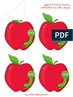 Apple Cut Outs For Teachers