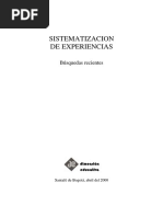 Sistematizacion de Experiencias Compilacion