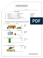 Homophones and Prepositions