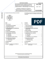 (VDI 2052 Blatt 1-1999-09) - Raumlufttechnische Anlagen Für Küchen - Bestimmung Der Rückhalteeffizienz Von Aerosolabscheidern in Abluftanlagen Von Küchen