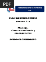 Plan de Emergencia Acido CLORHIDRICO