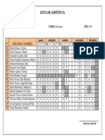 Lista de Asistencia (Ago-dic)