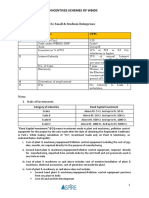 Incentives Schemes of Wbidc: I. Subsidy Granted To Small & Medium Enterprises