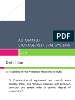 Automated Storage and Retrieval Systems