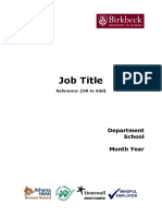 Job Description Template 46