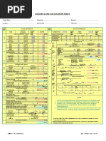 Cooling Load Calculation Sheet: X X X X X X X X X X X X X X X X Cfm/Person Cfm/Door