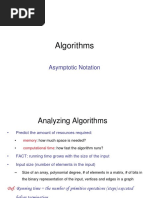 1 Asymptotic Notation -Algorithms (series lecture)