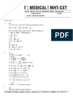 Trigonometry - Solution