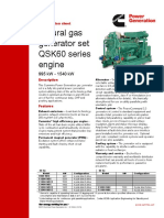 Natural Gas Generator Set QSK60 Series Engine