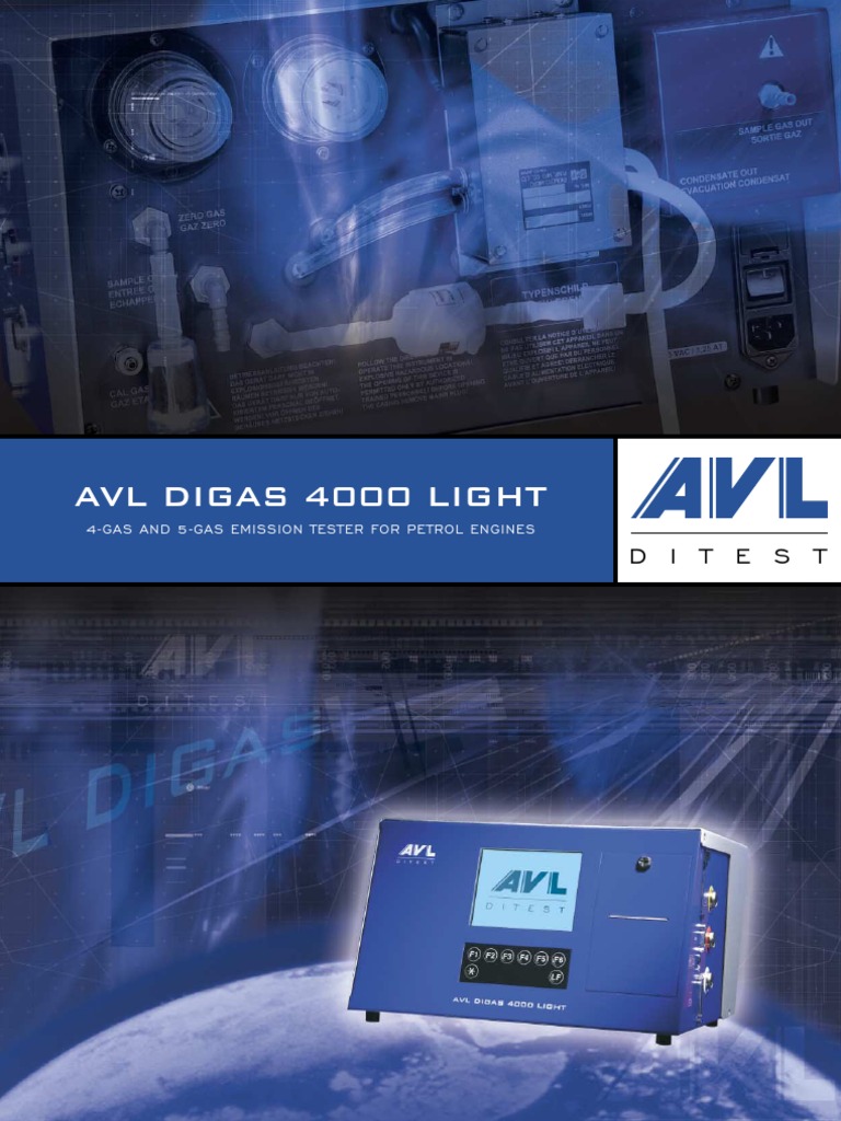 AVL DiTEST Digas 4000 User Guide | PDF | Instrumentation | Personal ...