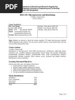 EEE 315 Lecture Plan